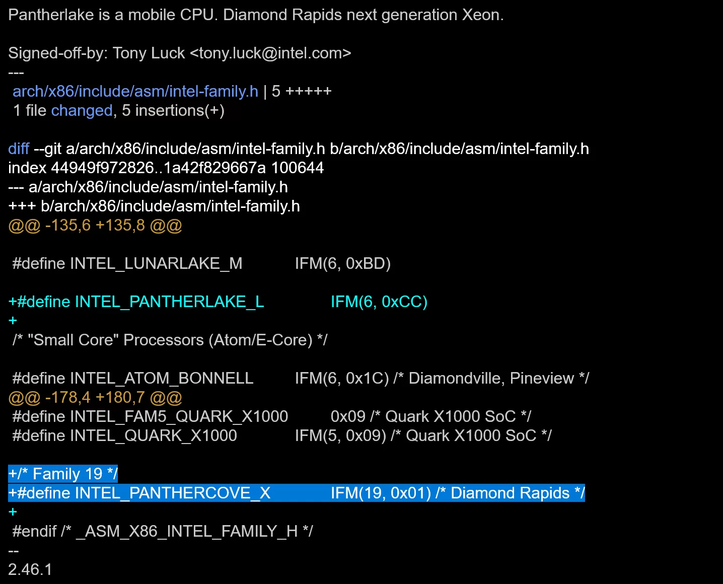 英特尔Diamond Rapids处理器将放弃近30年历史“Family 6”CPU ID