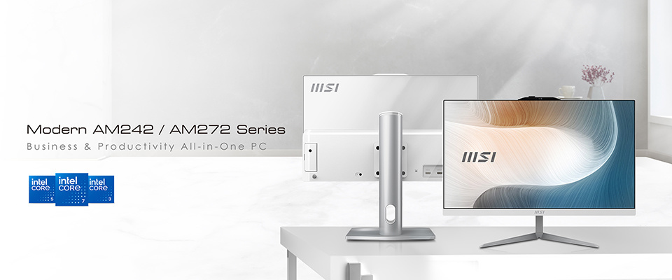 微星推出Modern AM242/272系列一体机：至高酷睿7 150U、HDMI视频输入